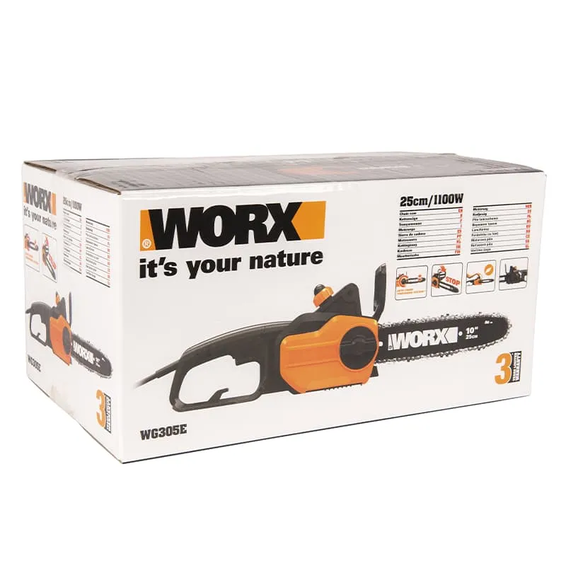 Цепная пила WORX WG305E 220V 1100Вт 25см электрическая — детальное фото