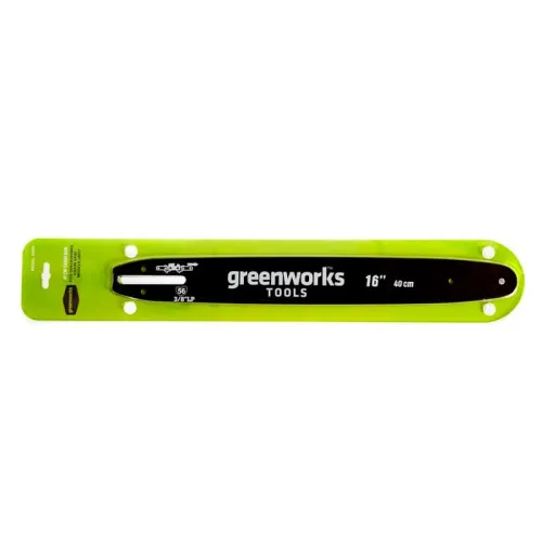 Шина Greenworks 40 см 29757 для цепной пилы Greenworks GD40CS40 40V — детальное фото