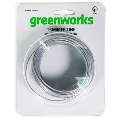 Леска 1.65 мм 2933407 для триммеров Greenworks G40LT30 40V, G24LT28 24V, G24LT30 24V, GST5033 230V — детальное фото