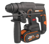 Перфоратор аккумуляторный бесщеточный SDS-plus Worx WX381.1 (2 Дж) с АКБ и ЗУ