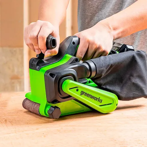 Ленточная шлифовальная машина Greenworks G24BS 24V 3100607 бесщеточная аккумуляторная