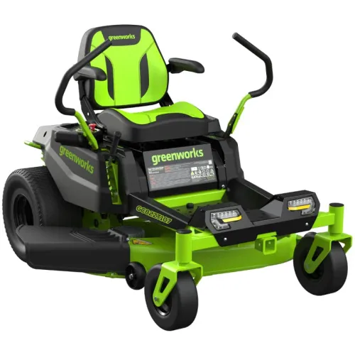 Газонокосилка с сиденьем Greenworks Zero Turn CrossoverT GC82ZT107 82V 7404107 (107 см) бесщеточная аккумуляторная — детальное фото
