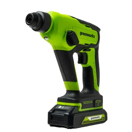 Перфоратор Greenworks GD24SDS1 24V 3803107 (1,2 Дж) бесщеточный аккумуляторный
