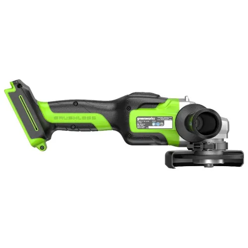 Угловая шлифмашина (болгарка) Greenworks GD24AG 24V 3200207 (125 мм) бесщеточная аккумуляторная — детальное фото
