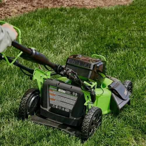 Газонокосилка Greenworks GC82HPLM51 82V 2518907 (51 см) бесщеточная аккумуляторная — детальное фото