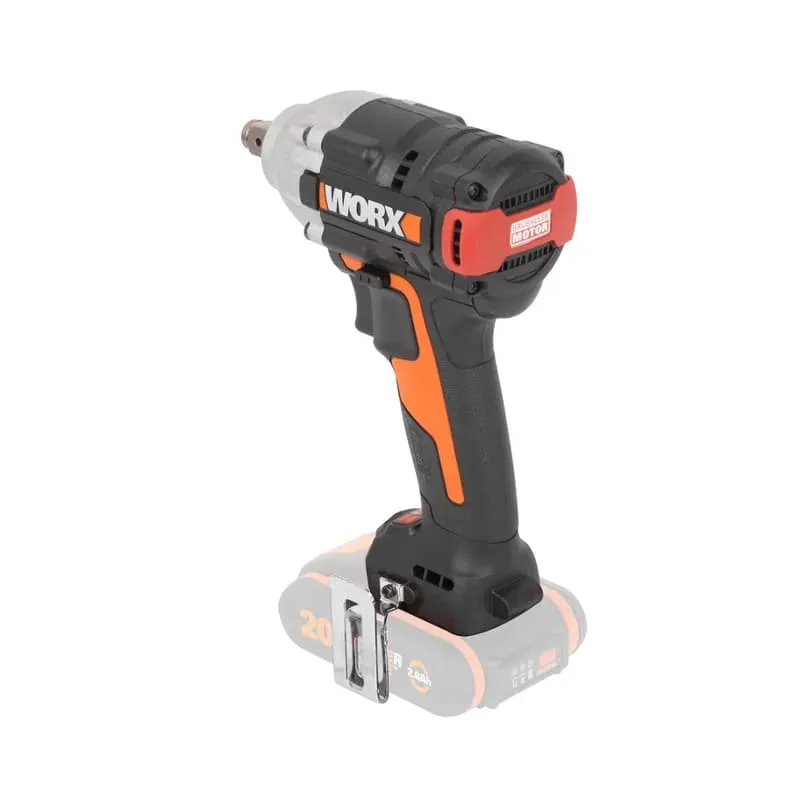 Гайковерт WORX WX272 20V бесщеточный аккумуляторный — детальное фото