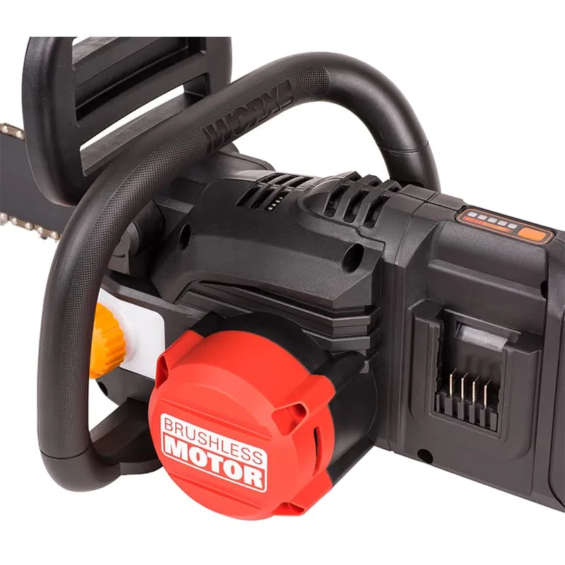 Пила цепная компактная WORX NITRO WG385E 40V 40см аккумуляторная бесщеточная — детальное фото
