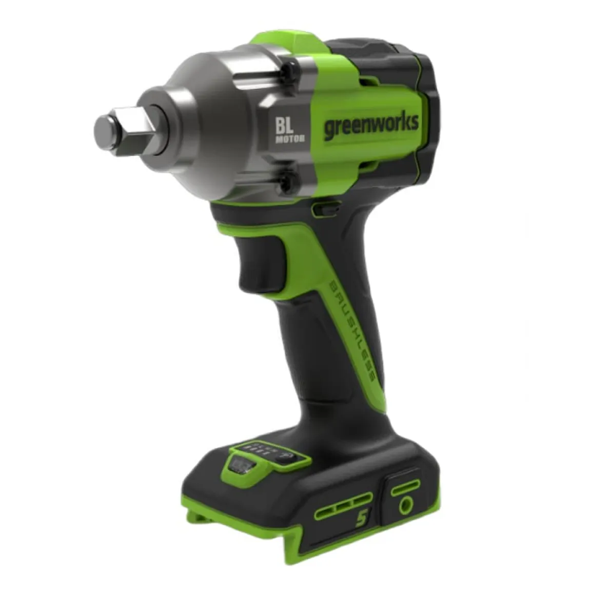 Гайковёрт ударный аккумуляторный Greenworks 24V 450Нм IW3450 3805007, бесщёточный — детальное фото