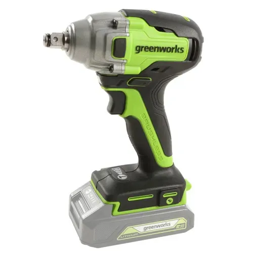 Гайковерт ударный Greenworks GD24IW400 24V 3802907 (400 Нм) бесщеточный аккумуляторный