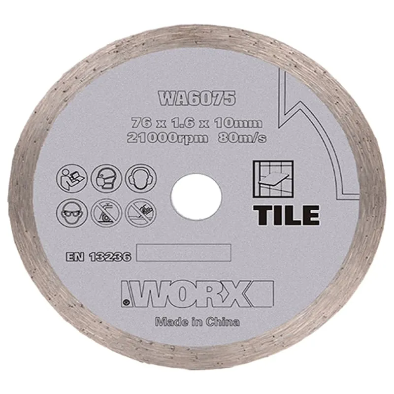 Алмазный пильный диск WORX WA6075 — детальное фото