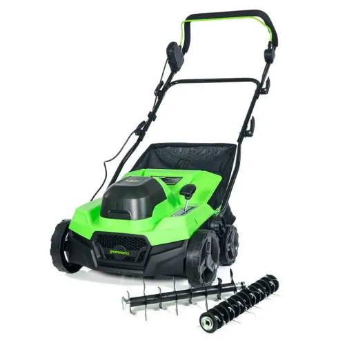 Аэратор-скарификатор Greenworks GD40SC38II 40V 2517607 бесщеточный аккумуляторный