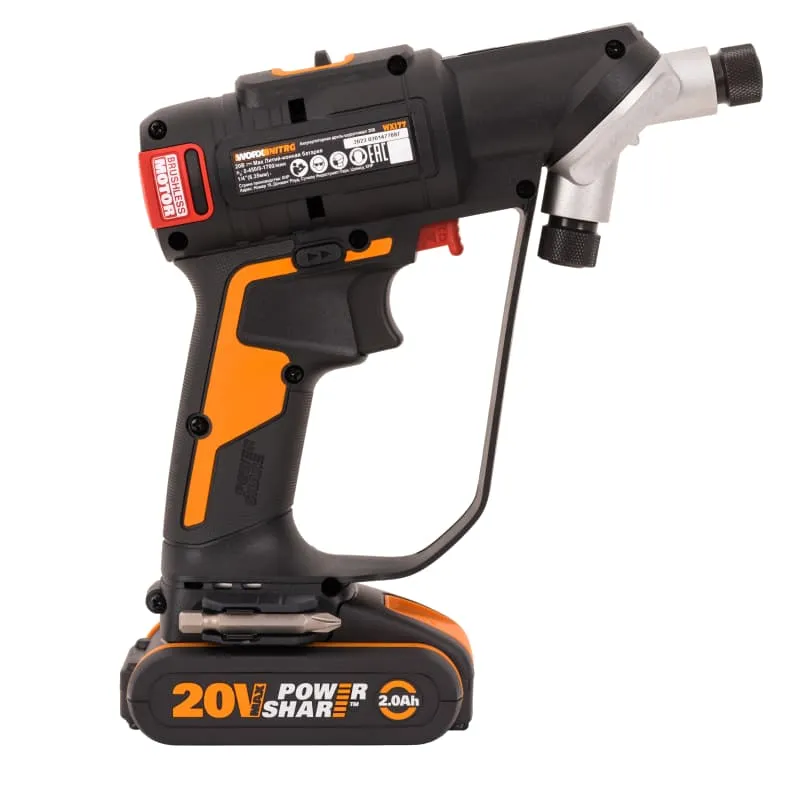 Дрель-шуруповерт WORX WX177 20V Switchdriver 2.0 50Нм аккумуляторная бесщеточная — детальное фото