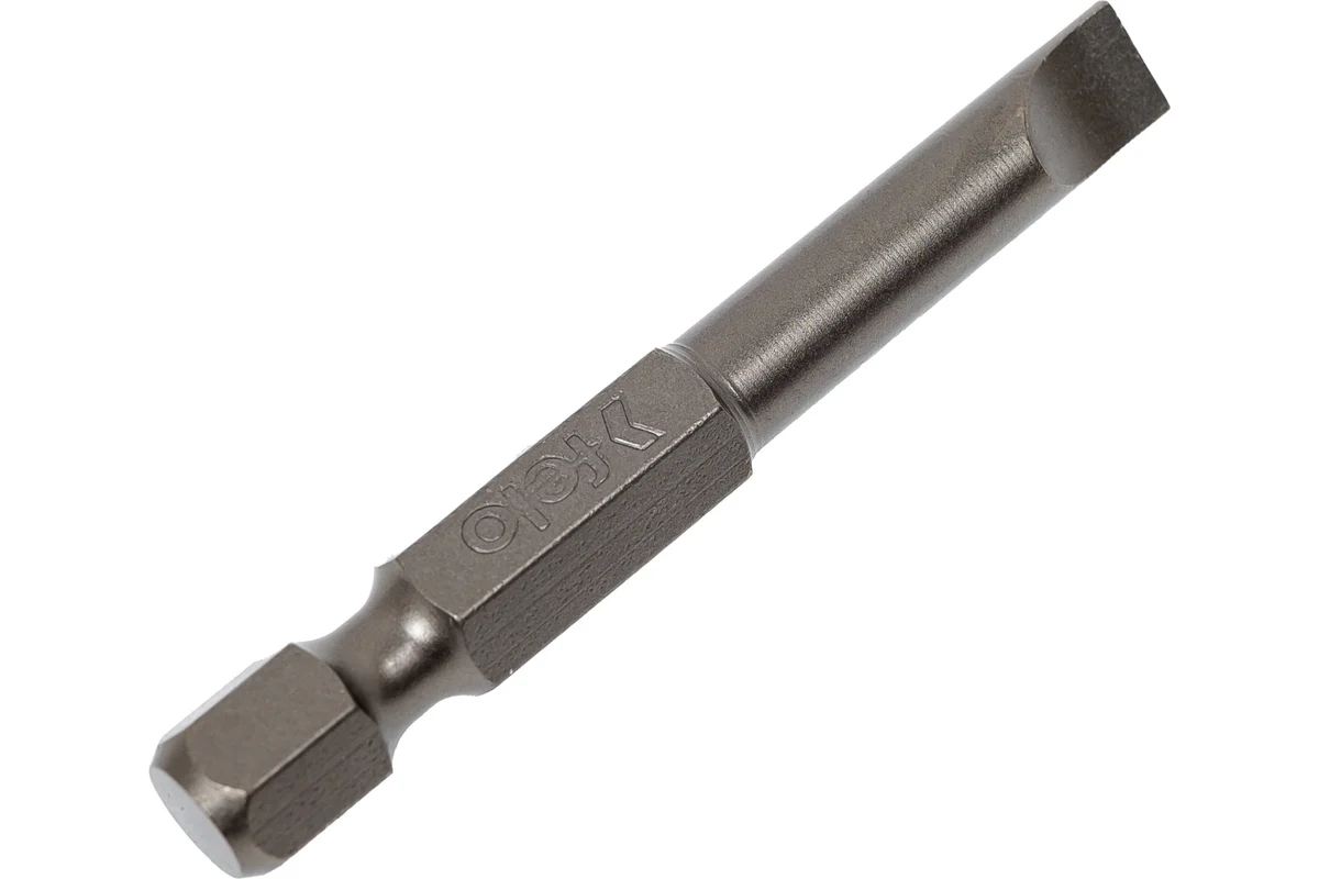 Бита плоская шлицевая серия Industrial E6.3, SL5.5x1 мм, 50 мм, 10 шт Felo 03052510 — детальное фото