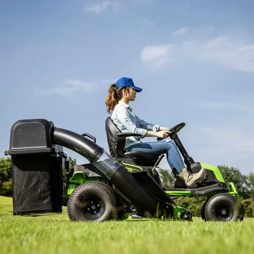 Контейнер-травосборник с системой сбора травы Greenworks 7500207 для газонокосилок с сиденьем Zero Turn CrossoverT CRZ428 и CrossoverT CRT428 — детальное фото
