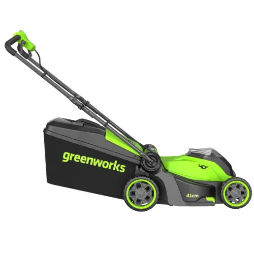 Газонокосилка Greenworks GD40LM411 40V 2521007 (41 см) бесщеточная аккумуляторная — детальное фото