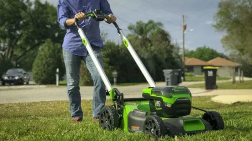 Газонокосилка самоходная Greenworks GD60LM51SP 60V 2514307 (51 см) бесщеточная аккумуляторная — детальное фото