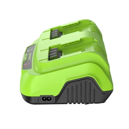 Ультрабыстрое двойное зарядное устройство Greenworks G24X2C8 24V 2958807 (8 A) — детальное фото