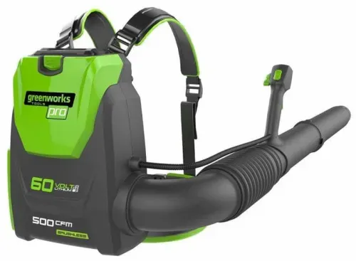 Воздуходувка ранцевая Greenworks GD60BPB 60V 2402307 (225 км/ч) бесщеточная аккумуляторная — детальное фото