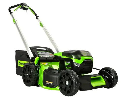 Газонокосилка самоходная Greenworks GD60LM51SP 60V 2514307 (51 см) бесщеточная аккумуляторная — детальное фото