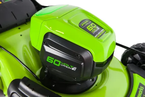 Газонокосилка самоходная Greenworks GD60LM46SP 60V 2502907 (46 см) бесщеточная аккумуляторная — детальное фото