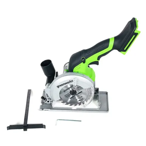 Циркулярная мини-пила Greenworks G24MCS 24V 1501207 бесщеточная аккумуляторная — детальное фото