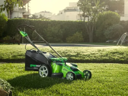 Газонокосилка Greenworks TwinForce G40LM49DB 40V 2500207 (49 см) аккумуляторная — детальное фото