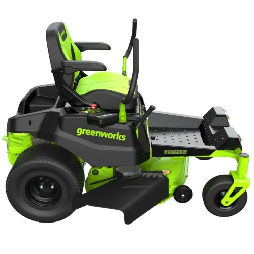 Газонокосилка с сиденьем Greenworks Zero Turn CrossoverT GC82ZT107 82V 7404107 (107 см) бесщеточная аккумуляторная — детальное фото