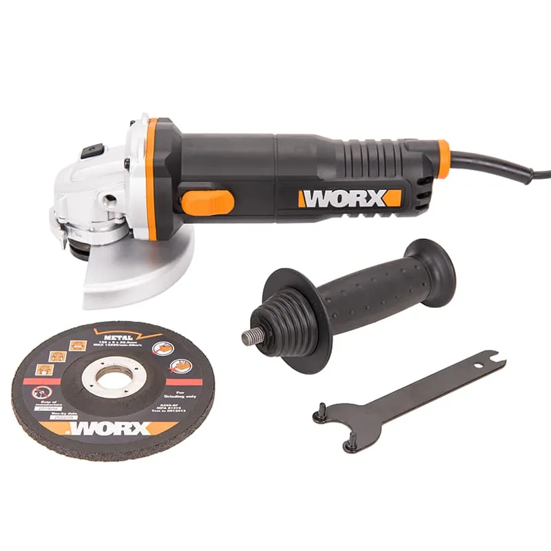 Угловая шлифмашина (болгарка) WORX WX712 220V 860Вт 125мм электрическая — детальное фото