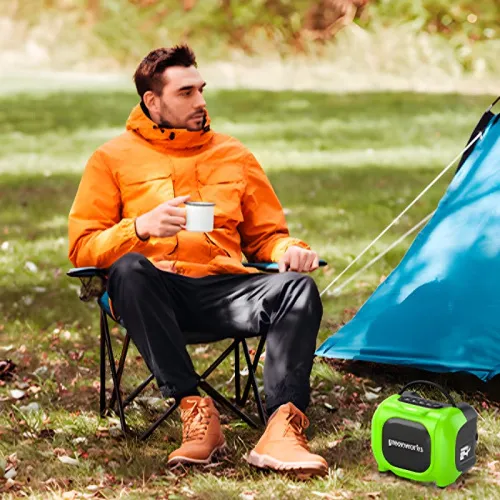 Беспроводная акустическая система (колонка) Greenworks GPT-MNBS 24V/220V 3503107 аккумуляторная