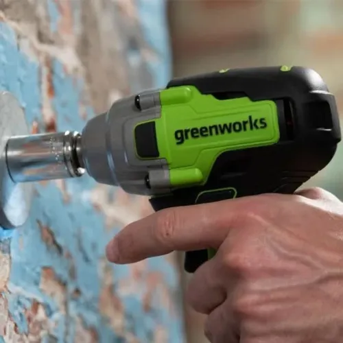 Гайковерт ударный Greenworks GD24IW400 24V 3802907 (400 Нм) бесщеточный аккумуляторный