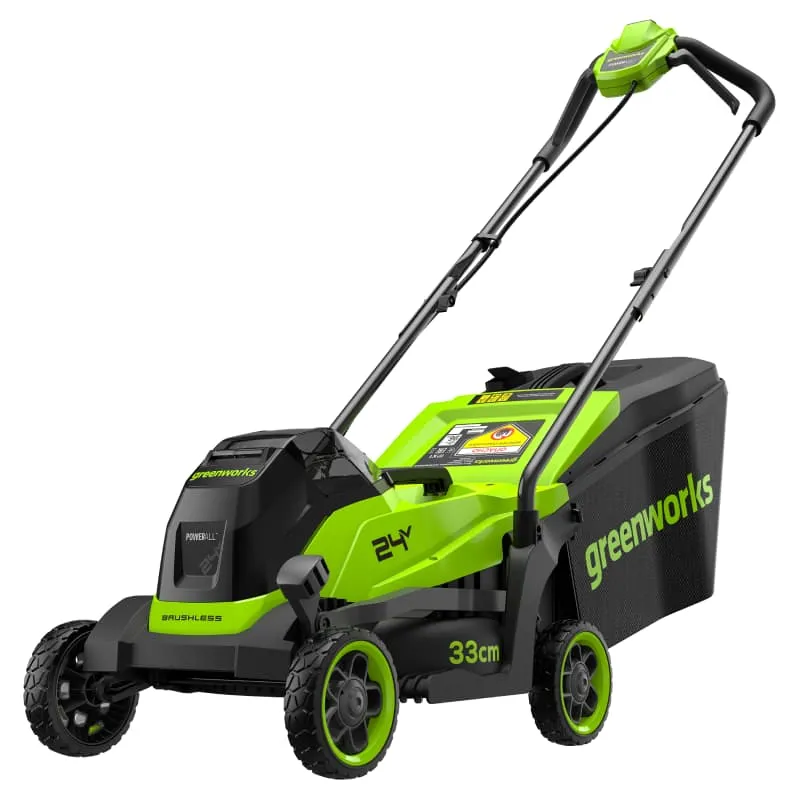 Газонокосилка Greenworks GD24LM331 24V 2520607 (33 см) бесщеточная аккумуляторная — фото товара