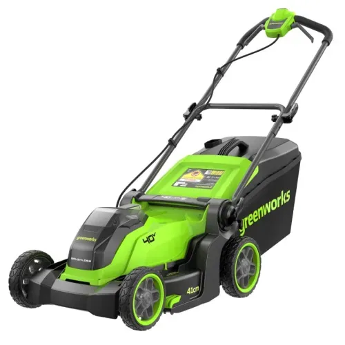 Газонокосилка Greenworks GD40LM411 40V 2521007 (41 см) бесщеточная аккумуляторная — фото товара