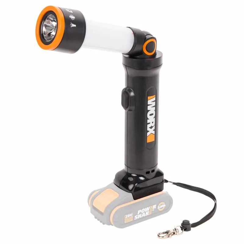 Фонарь-лампа WORX WX027 20V 510лм аккумуляторный — детальное фото