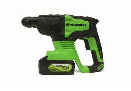 Перфоратор Greenworks GD24SDS2 24V 3803007 (2 Дж) бесщеточный аккумуляторный — детальное фото