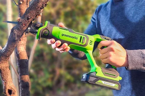 Пила сабельная Greenworks GPT-BLRS-1 24V 1200607 (26 мм) бесщеточная аккумуляторная