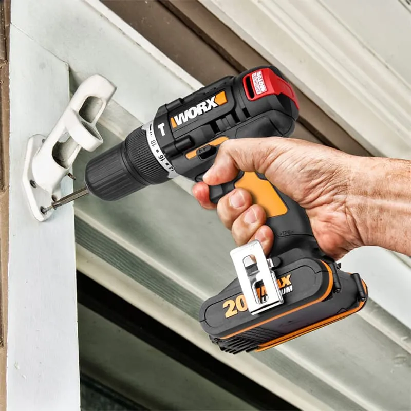 Дрель-шуруповерт ударная WORX WX367 20V 40Нм бесщеточная аккумуляторная — детальное фото