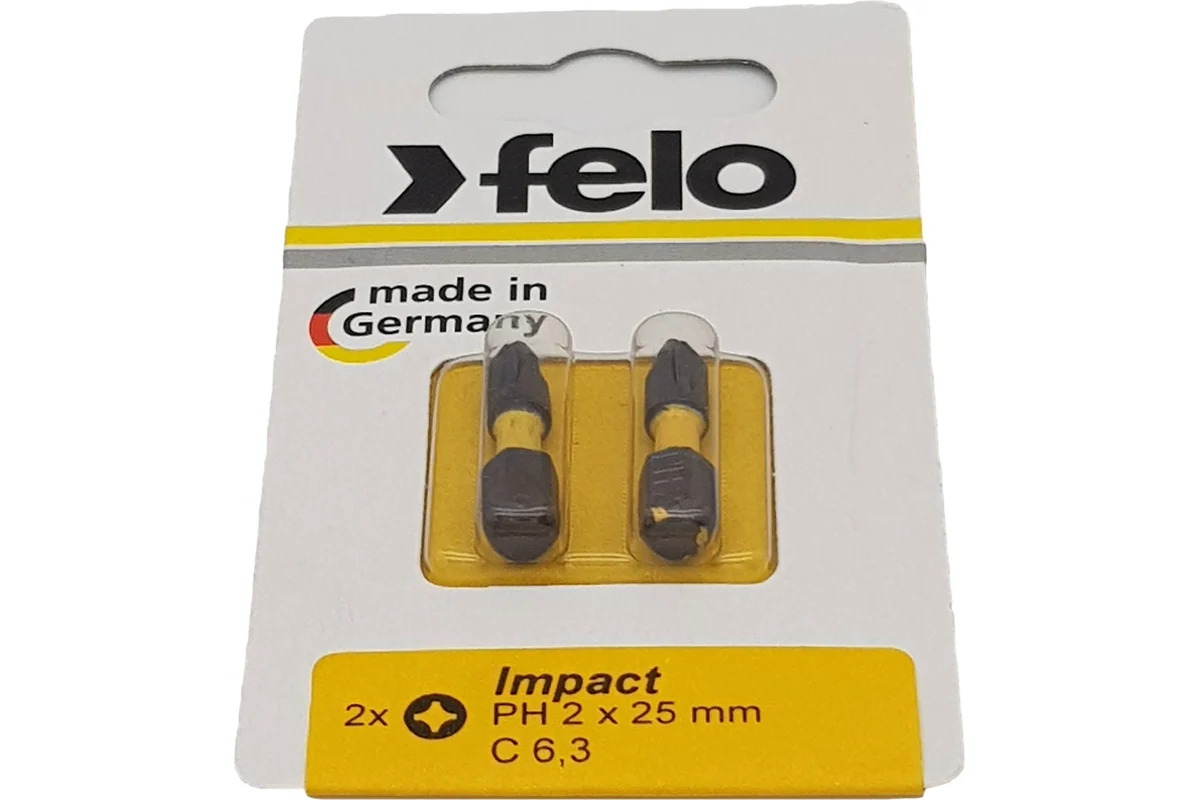 Бита ударная Impact (2 шт; 25 мм; PH2) Felo 02202241 — детальное фото