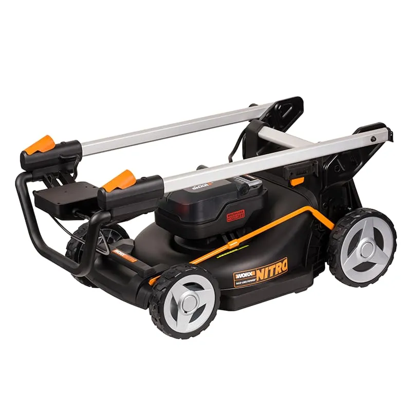 Газонокосилка WORX WG748E 40V 46 см аккумуляторная бесщеточная — детальное фото