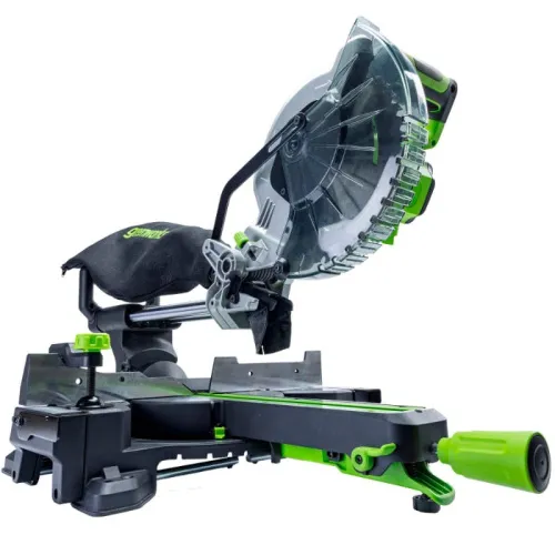 Торцовочная пила Greenworks GD24MS216 24V 1501707 (216x30 мм) с протяжкой бесщеточная аккумуляторная
