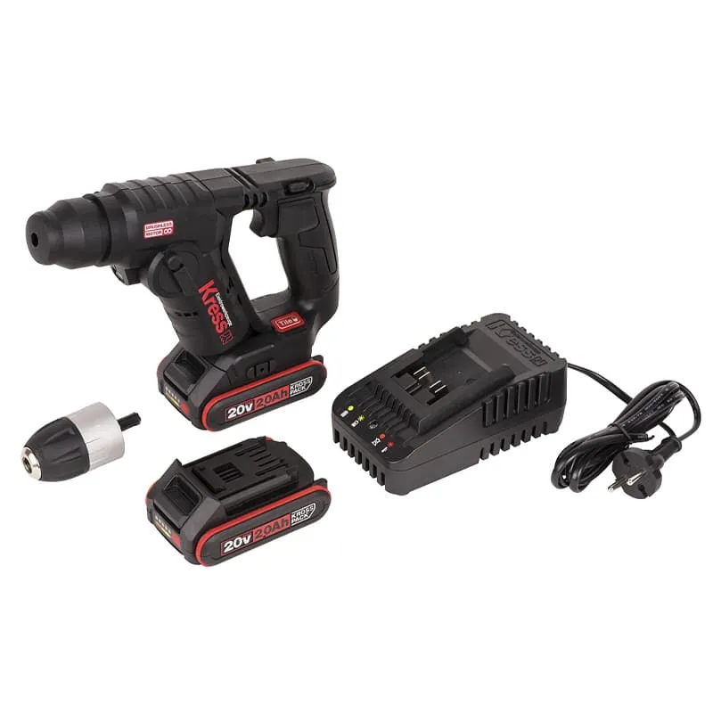 Перфоратор KRESS KU380 20V бесщеточный аккумуляторный — детальное фото