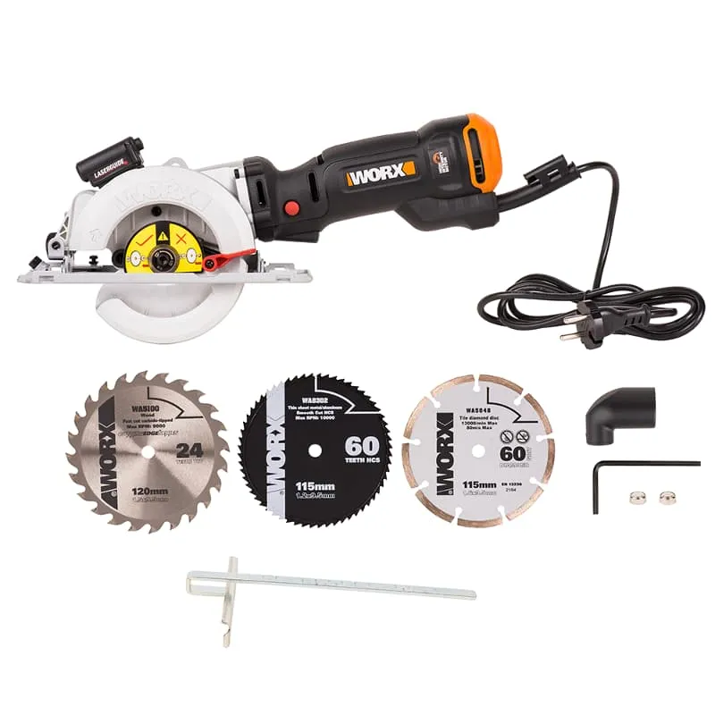 Дисковая пила WORX WX437 800Вт 120мм электрическая — детальное фото
