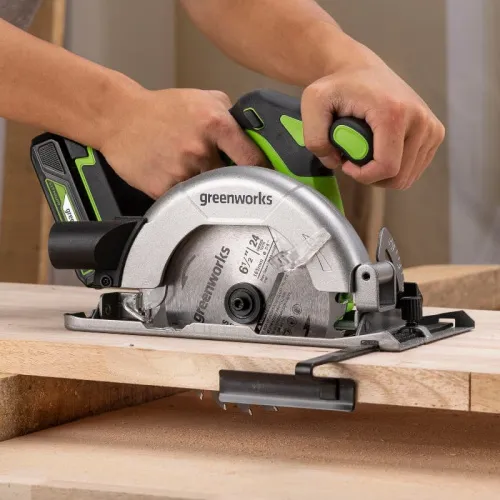 Циркулярная пила Greenworks GD24CS165 24V 1501607 бесщеточная аккумуляторная