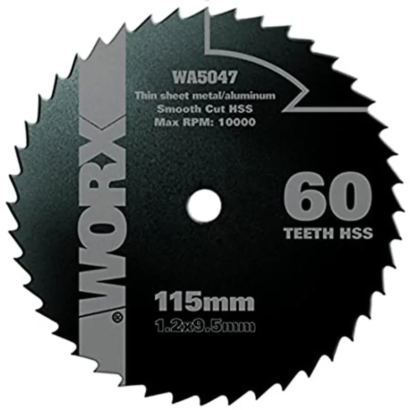 Пильный диск по металлу WORX WA5047 60T HSS — детальное фото
