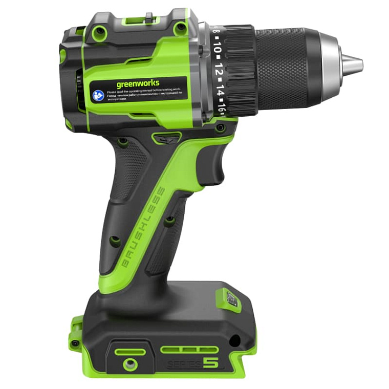Дрель-шуруповерт Greenworks DD560 24V 3708407 (30/60 Нм) бесщеточная аккумуляторная